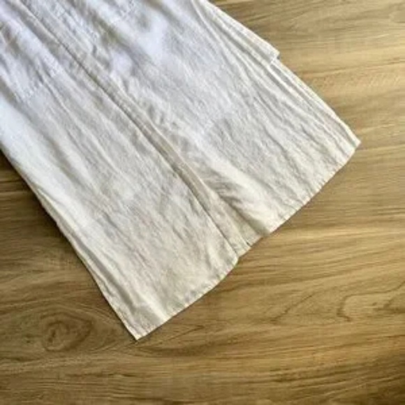 Chico’s Sleeveless Linen High-Low Tunic White | Button Down‎ Top Size 0 - Picture 9 of 15